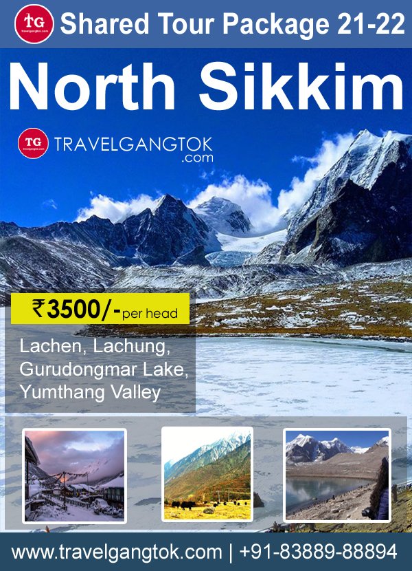 north sikkim shared tour package 3 days and 2 nights